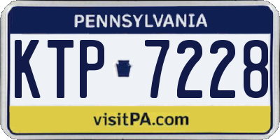 PA license plate KTP7228
