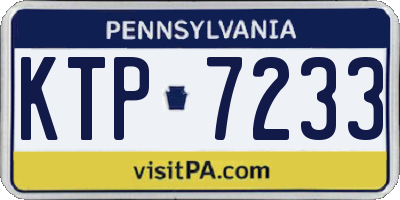PA license plate KTP7233