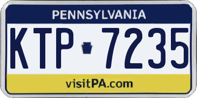 PA license plate KTP7235