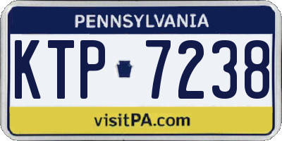 PA license plate KTP7238