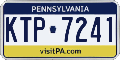 PA license plate KTP7241