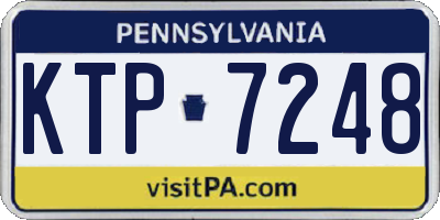 PA license plate KTP7248