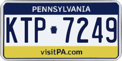 PA license plate KTP7249