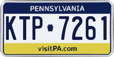 PA license plate KTP7261