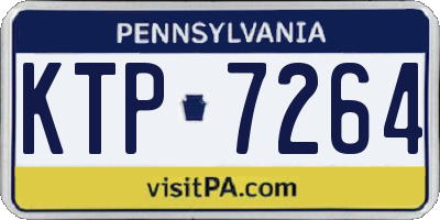 PA license plate KTP7264