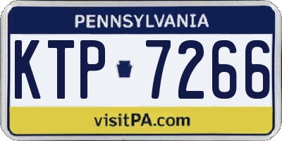PA license plate KTP7266
