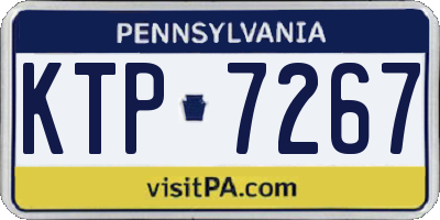 PA license plate KTP7267