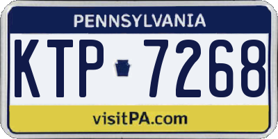 PA license plate KTP7268