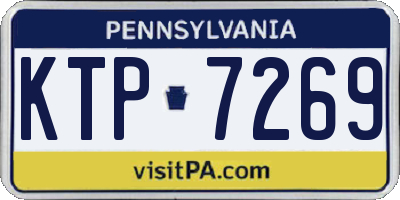 PA license plate KTP7269