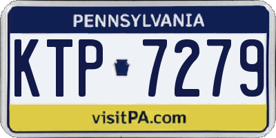 PA license plate KTP7279