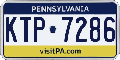 PA license plate KTP7286