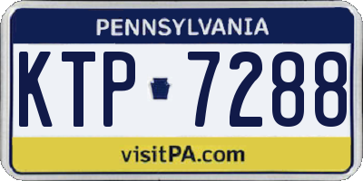 PA license plate KTP7288