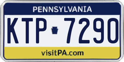 PA license plate KTP7290
