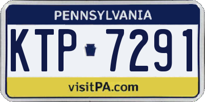 PA license plate KTP7291