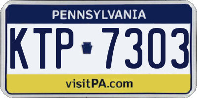 PA license plate KTP7303