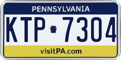 PA license plate KTP7304