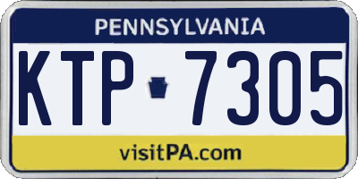 PA license plate KTP7305