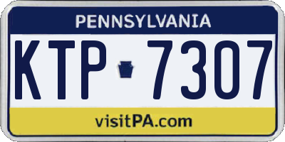 PA license plate KTP7307
