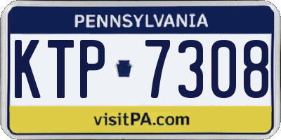 PA license plate KTP7308