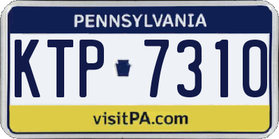 PA license plate KTP7310