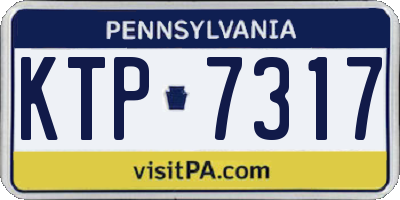 PA license plate KTP7317