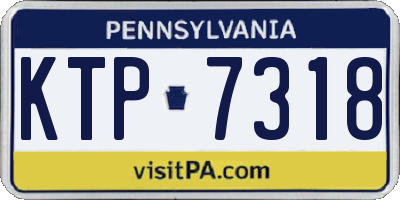 PA license plate KTP7318