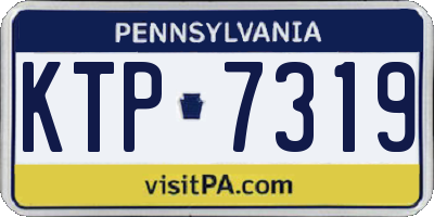 PA license plate KTP7319