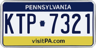 PA license plate KTP7321