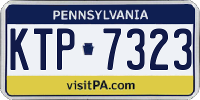 PA license plate KTP7323