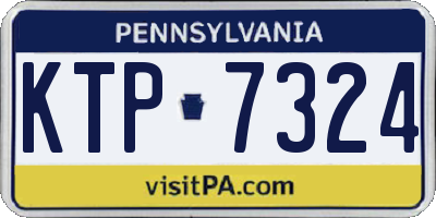 PA license plate KTP7324