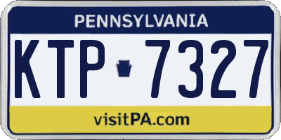 PA license plate KTP7327