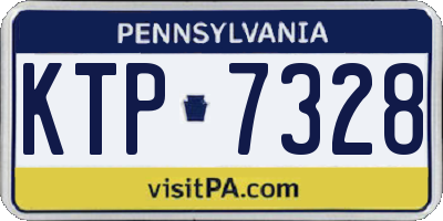 PA license plate KTP7328