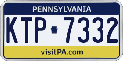 PA license plate KTP7332