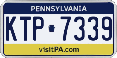 PA license plate KTP7339