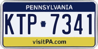 PA license plate KTP7341