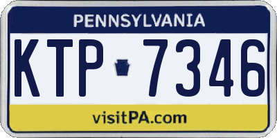 PA license plate KTP7346