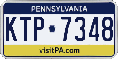 PA license plate KTP7348