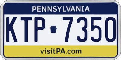PA license plate KTP7350