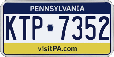 PA license plate KTP7352