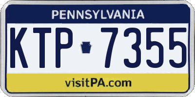 PA license plate KTP7355