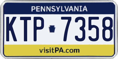 PA license plate KTP7358