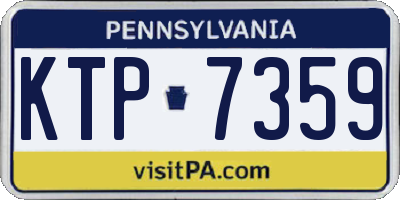 PA license plate KTP7359