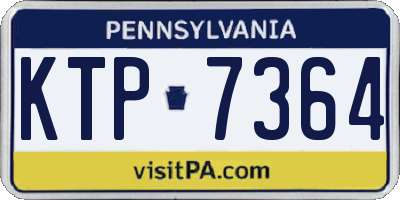 PA license plate KTP7364