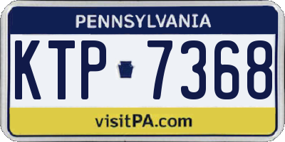PA license plate KTP7368