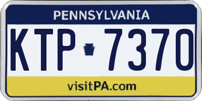 PA license plate KTP7370