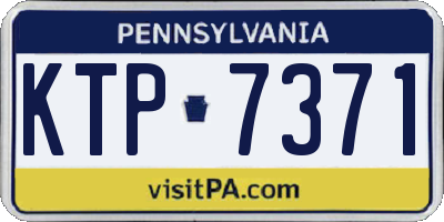 PA license plate KTP7371