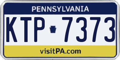 PA license plate KTP7373