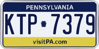 PA license plate KTP7379