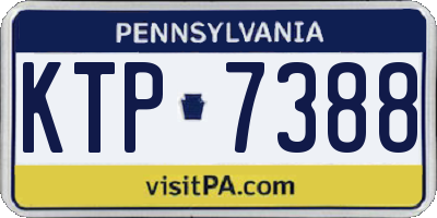 PA license plate KTP7388