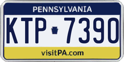 PA license plate KTP7390